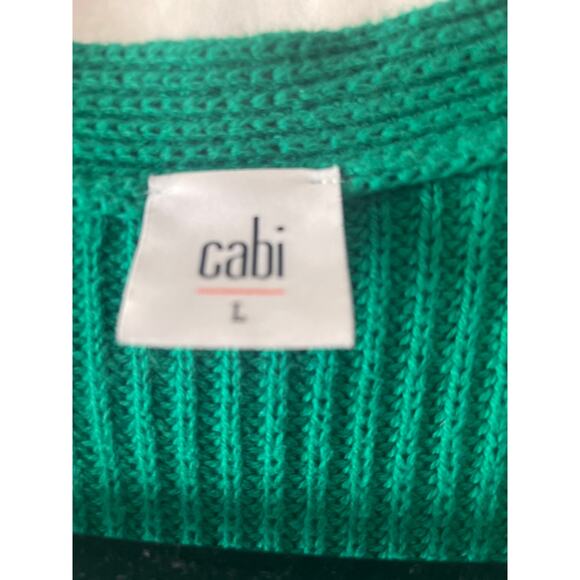 CABi Lucky Kelly Green LS Snap Close Size Large Women’s Cardigan - Picture 5 of 7